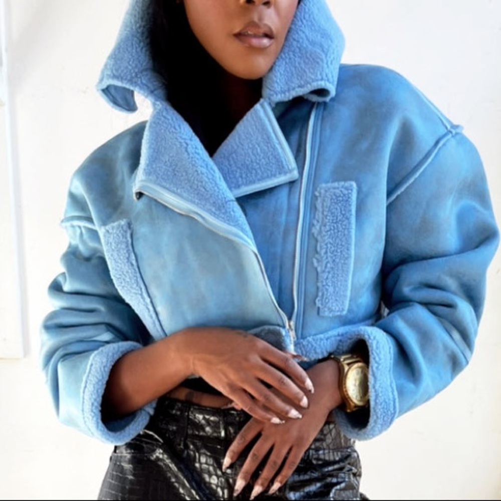 Brooke Crop Aviator Jacket